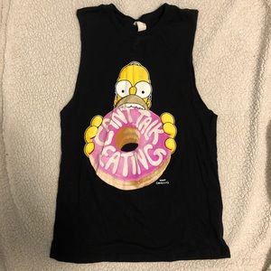 Homer Simpson Donut Muscle Tank